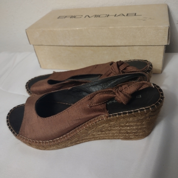 ERIC Michael Wedge sandal Size 38 - Picture 1 of 7